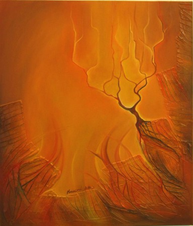"Sám" 60x70, olej na plátne